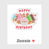 ハッピーバースデー シール (シート)