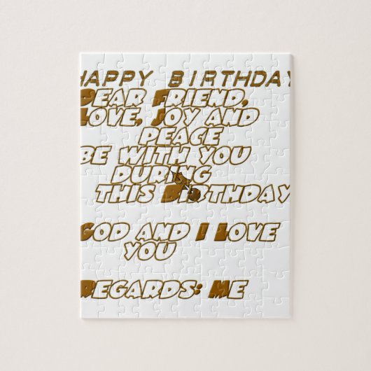 ハッピーバースデー ジグソーパズル (縦)
