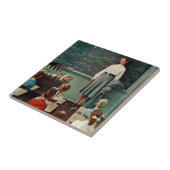 ハッピーバースデー、ジョーン恋しく思ズバイノーマン・ロックウェル タイル (側面)