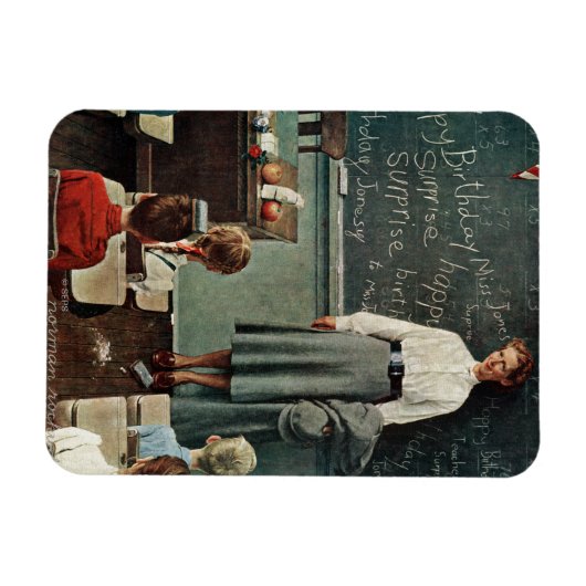 ハッピーバースデー、ジョーン恋しく思ズバイノーマン・ロックウェル マグネット (横)