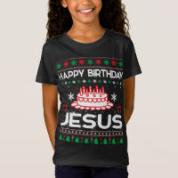 ハッピーバースデー ジーザス ダサいスウェーター クリスマス おかしい