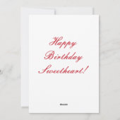 ハッピーバースデー・スイートアート! シーズンカード (裏面)