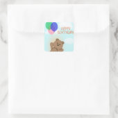 ハッピーバースデー スクエアシール (バッグ)