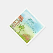 ハッピーバースデー スタンダードカクテルナプキン (角)