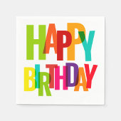 ハッピーバースデー スタンダードカクテルナプキン
