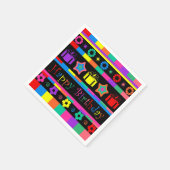 ハッピーバースデー スタンダードカクテルナプキン (角)