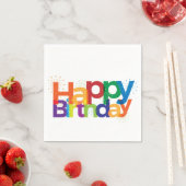 ハッピーバースデー スタンダードカクテルナプキン (インサイチュ)