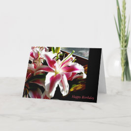 ハッピーバースデー～スターガーザーリリー カード