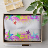 ハッピーバースデー&スター 薄葉紙 (ギフト)