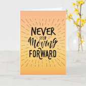 ハッピーバースデー-ストップ前に進まない カード (黄色い花)