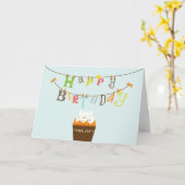 ハッピーバースデー ストリング カード (黄色い花)