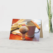 ハッピーバースデー、ストレートエッジかみそりカード カード (裏面)