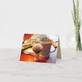 ハッピーバースデー、ストレートエッジかみそりカード カード