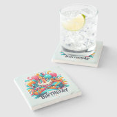 ハッピーバースデー ストーンコースター (横)