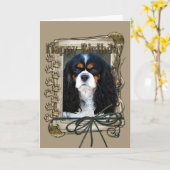 ハッピーバースデー – ストーンポーズカバリエ カード (黄色い花)