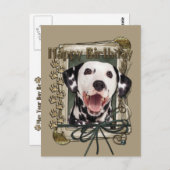 ハッピーバースデー – ストーンポーズダルマティアン ポストカード (正面/裏面)
