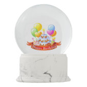 ハッピーバースデー スノーグローブ (裏面)