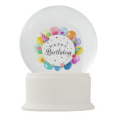 ハッピーバースデー スノーグローブ (裏面)