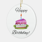 ハッピーバースデー! セラミックオーナメント (左)