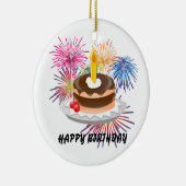 ハッピーバースデー セラミックオーナメント (右)