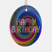 ハッピーバースデー セラミックオーナメント (右)