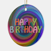 ハッピーバースデー セラミックオーナメント (左)