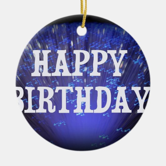 ハッピーバースデー セラミックオーナメント (正面)
