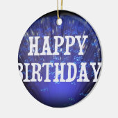 ハッピーバースデー セラミックオーナメント (左)