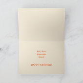 「ハッピーバースデー、ソン」タイガーat Sunset カード (内部)