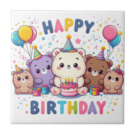 ハッピーバースデー タイル