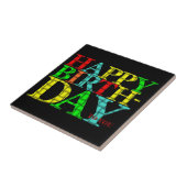 ハッピーバースデー タイル (側面)