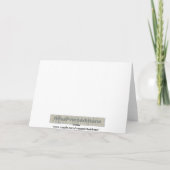 ハッピーバースデー、タートルオンロック カード (裏面)