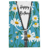 ハッピーバースデー ダイジー Zip ミディアムペーパーバッグ (正面)