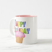 ハッピーバースデー ツートーンマグカップ (正面左)
