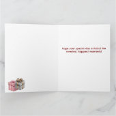 ハッピーバースデー ティーンのスイートガール カード (内部)