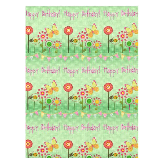 ハッピーバースデー テーブルクロス (正面)