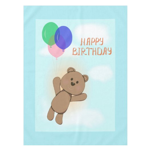 ハッピーバースデー テーブルクロス (正面)