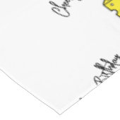 ハッピーバースデー テーブルクロス チーズ好きのためのチーズ (アングル)