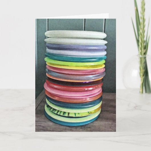 ハッピーバースデー |ディスクゴルフのユーモア カード (正面)