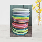 ハッピーバースデー |ディスクゴルフのユーモア カード (黄色い花)