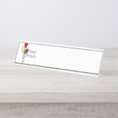 ハッピーバースデー デスクネームプレート (正面)