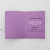 ハッピーバースデー・トゥ・ア・スペシャル・レディパーソナライズされたー カード (内部)