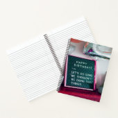 ハッピーバースデー!トラおもしろいいけなブル ノートブック (内部)