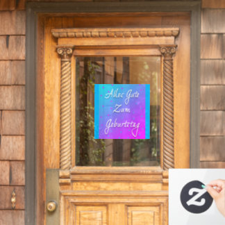 ハッピーバースデー（ドイツ語のウィンドウの固定） ウィンドウサイン