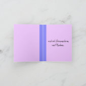 ハッピーバースデー（ドイツ語の折り畳みグリーティングカード） カード (内部)