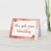 ハッピーバースデー（ドイツ語） カード (正面)