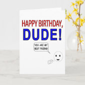 ハッピーバースデー、ドゥード カード (黄色い花)