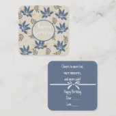 ハッピーバースデー ノートカード (正面/裏面)