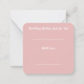 ハッピーバースデー ノートカード (裏面)