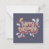 ハッピーバースデー ノートカード (正面)